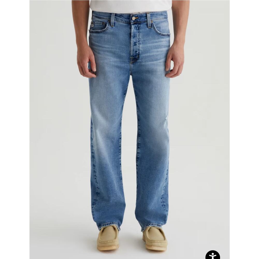 AG Adriano Goldschmied Felix Vintage Straight Jeans Size 30 Medium Wash Denim